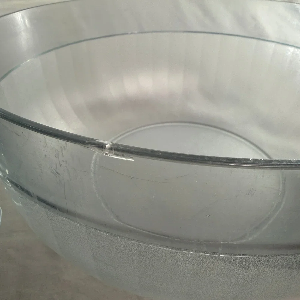 Vintage Tupperware Large Serving Bowl Set With Divided Dip Tray Blue Crescent